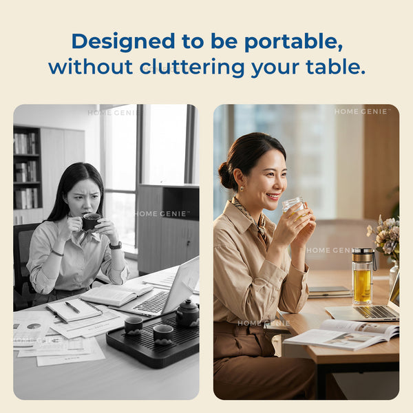 Home Genie's Instea Double Layer Tea Glass Bottle